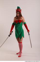 VERONIKA ELF FITGHTING WITH KATANAS